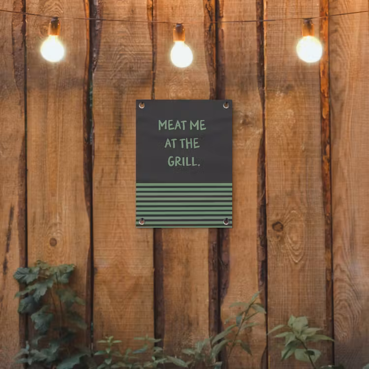 Tuinposter - Quote - Groen - Grill - Zomer — 2