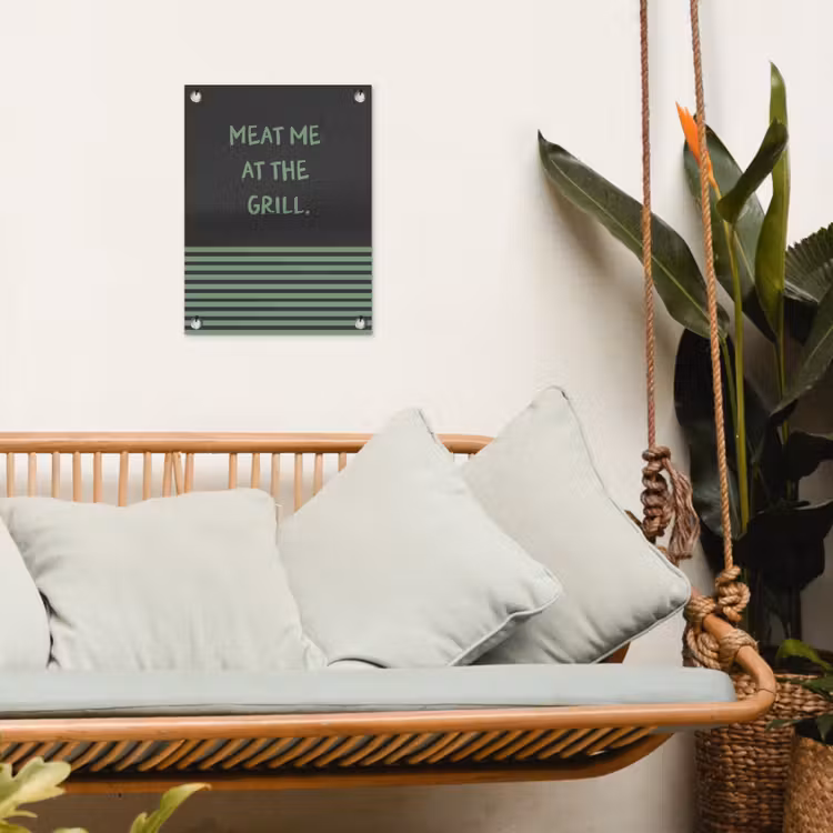 Tuinposter - Quote - Groen - Grill - Zomer — 5
