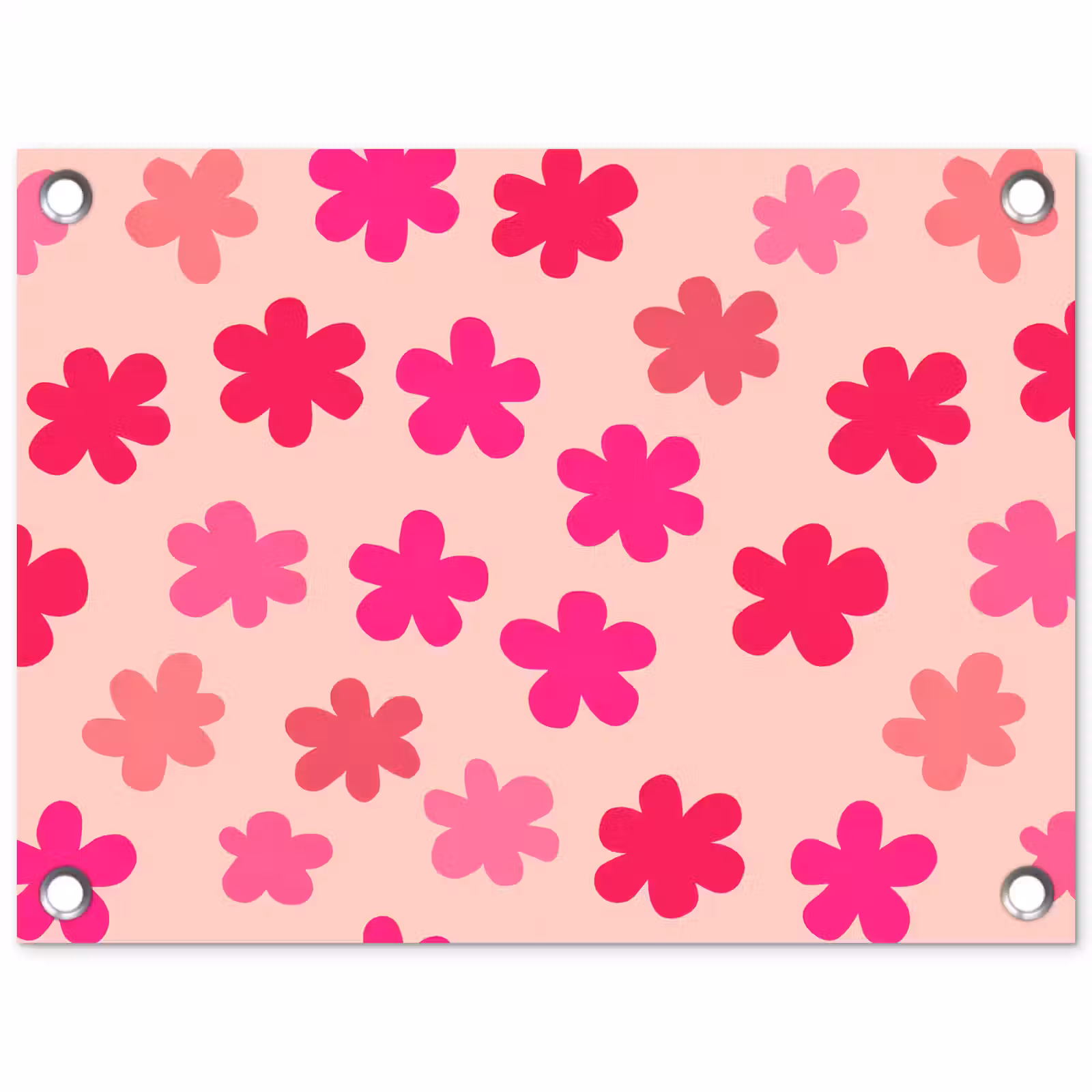 Tuinposter - Bloemen - Patroon - Roze — 1