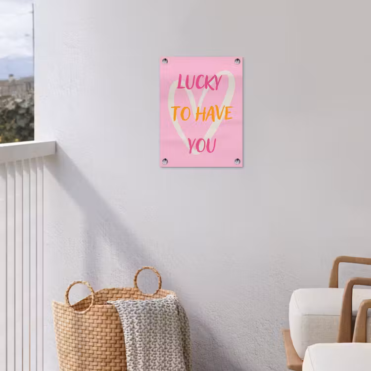 Tuinposter - Lucky - Love - Valentijn - Roze — 3