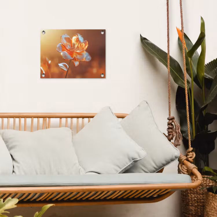 Tuinposter - Glazen - Bloem - Zonlicht — 5