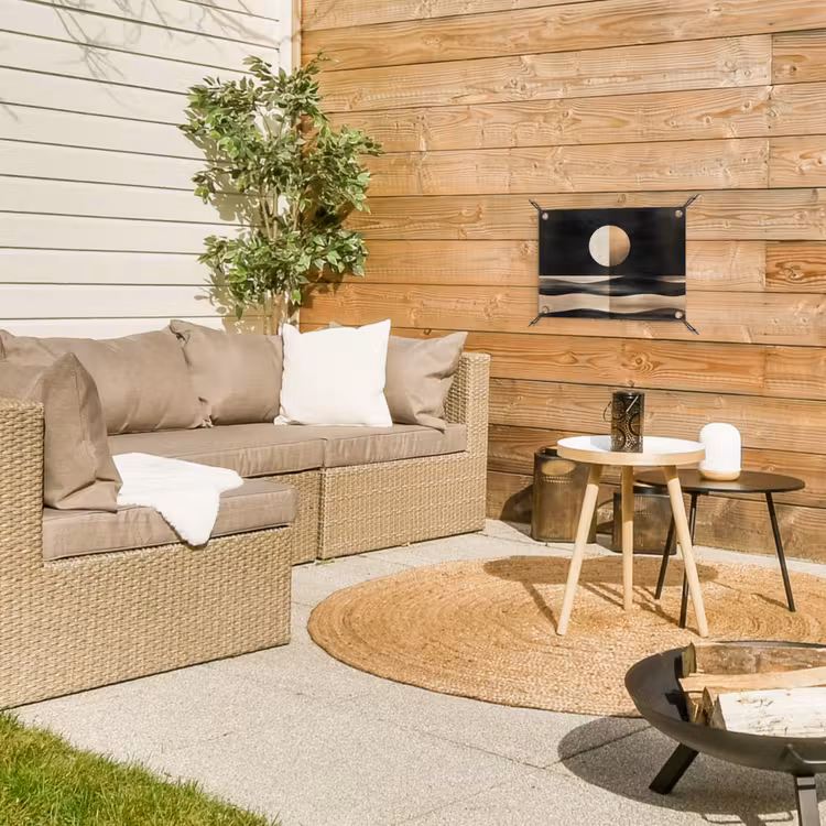 Tuinposter - Maan - Cirkel - Goud — 4