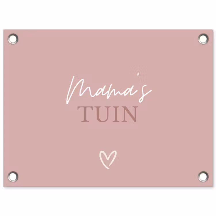 Tuinposter - Mama's Tuin met Hart — 1