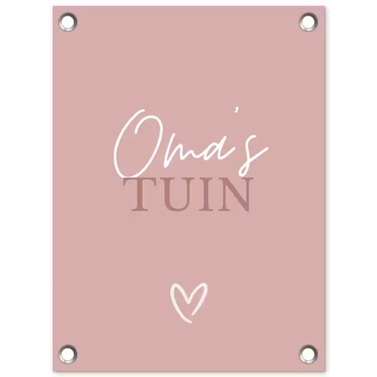 Tuinposter - Oma's Tuin met Hart — 1