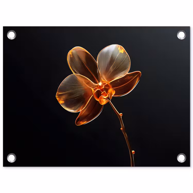 Tuinposter - Orchidee - Doorzichtig - Bloem — 1