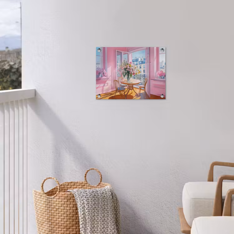 Tuinposter - Pink - City - Bloemen — 3