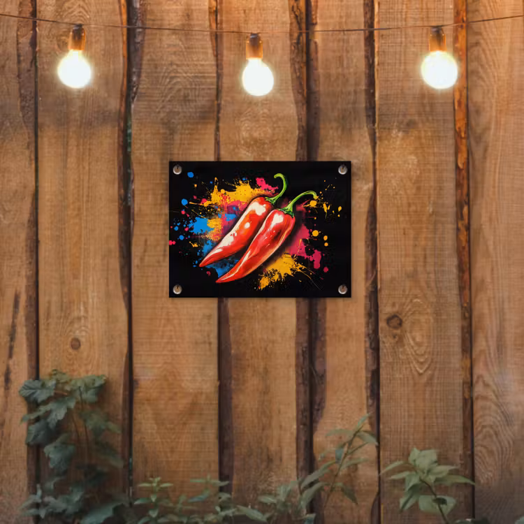 Tuinposter - Peper - Graffiti - Verf - Abstract - Modern - Kleurrijk — 2