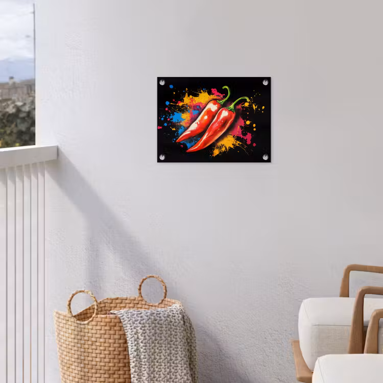 Tuinposter - Peper - Graffiti - Verf - Abstract - Modern - Kleurrijk — 3