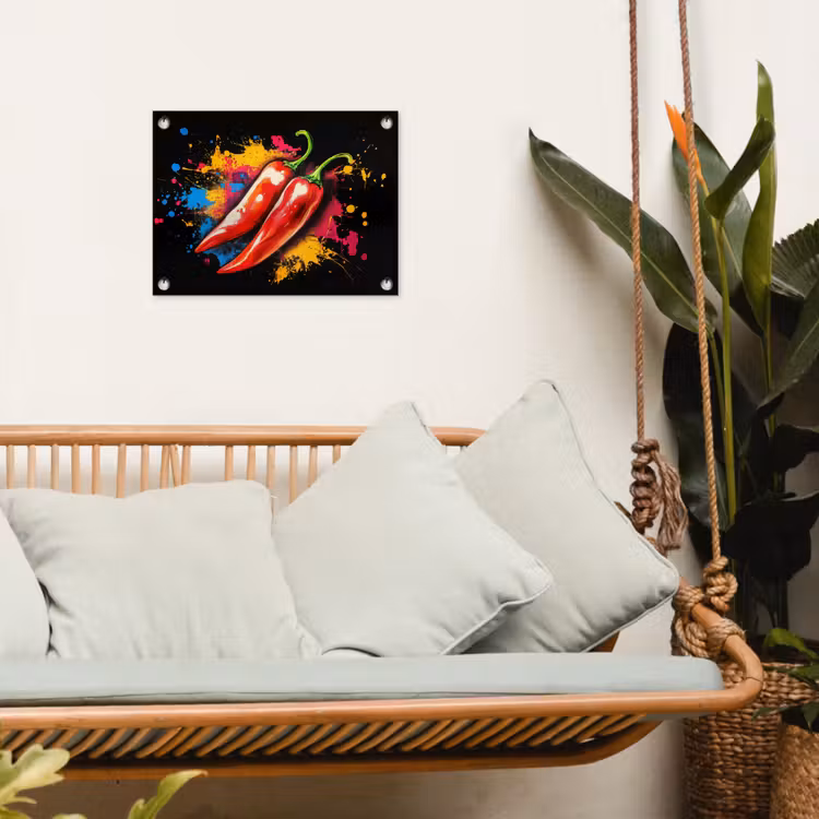 Tuinposter - Peper - Graffiti - Verf - Abstract - Modern - Kleurrijk — 5