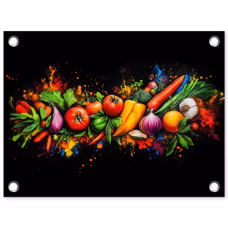 Tuinposter - Groente - Eten - Kruiden - Graffiti - Koken — 1