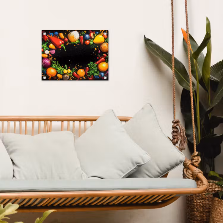 Tuinposter - Groente - Graffiti - Kleurrijk - Koken - Abstract — 5