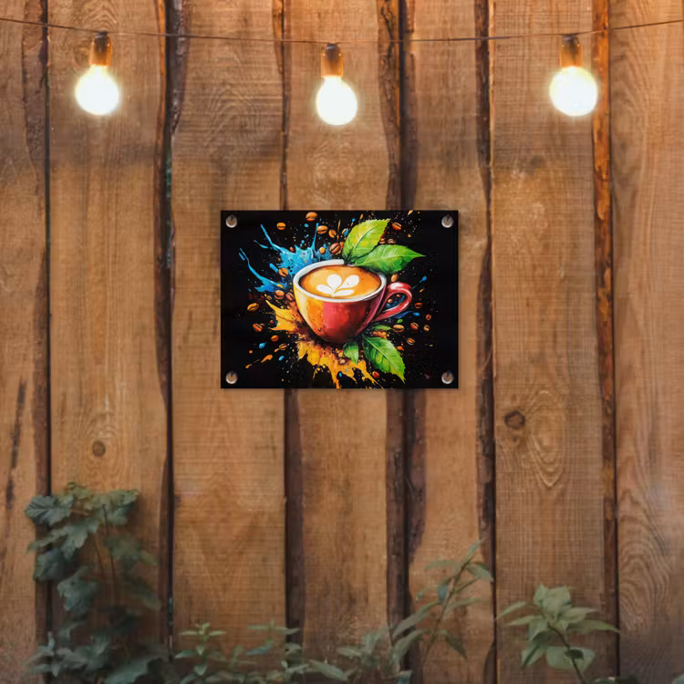 Tuinposter - Koffie - Graffiti - Drinken - Abstract — 2