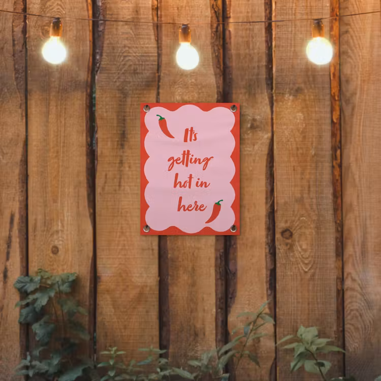 Tuinposter - Chilipeper - Red - Hot - Quotes — 2