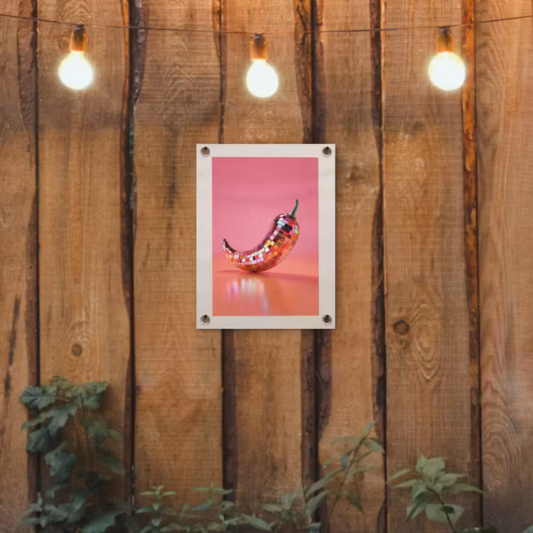 Tuinposter - Disco - Peper - Roze — 2