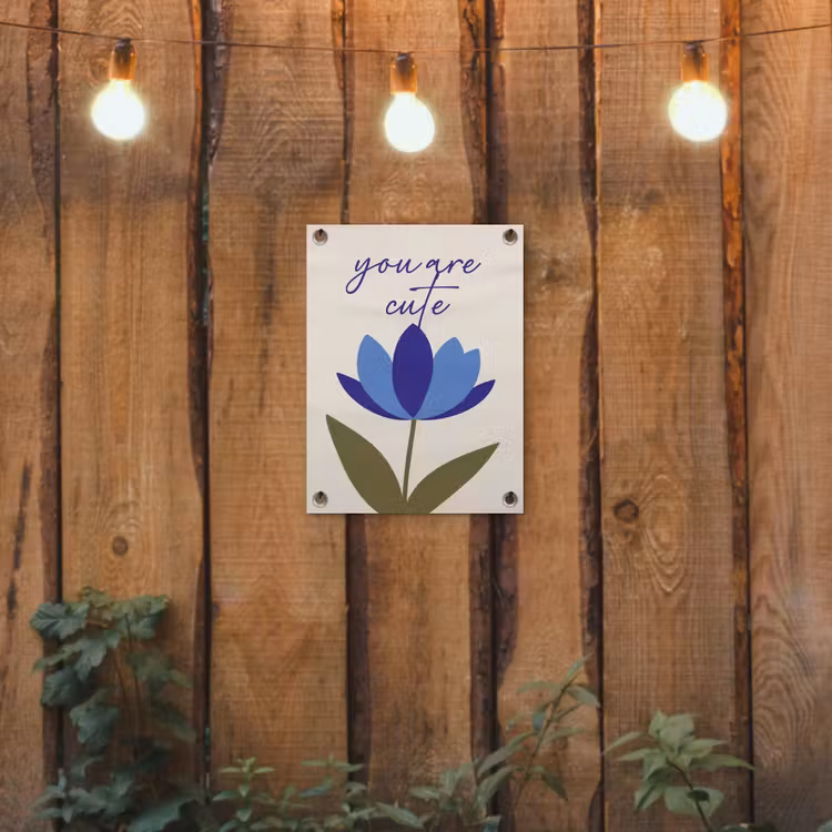 Tuinposter - Korenbloem - Valentijn - Bloem - Blauw — 2