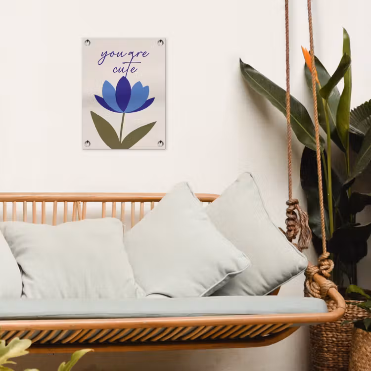 Tuinposter - Korenbloem - Valentijn - Bloem - Blauw — 5