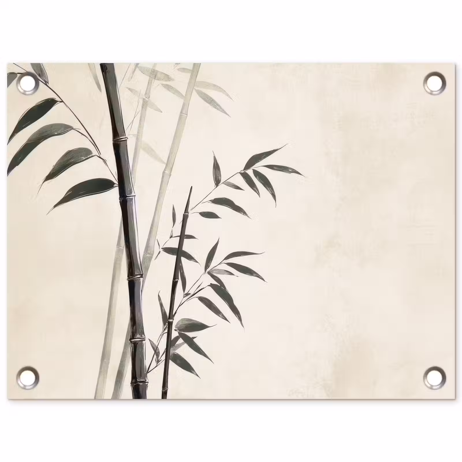 Tuinposter - Japandi - Bamboe - Beige — 1