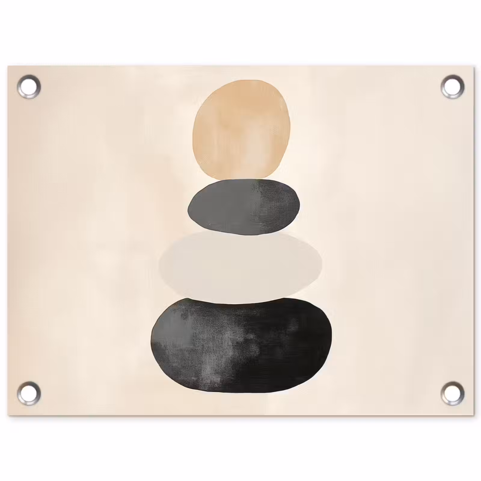 Tuinposter - Japandi - Wabi sabi - Beige — 1