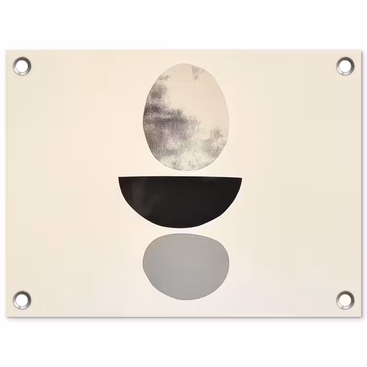 Tuinposter - Beige - Japandi - Wabi sabi — 1