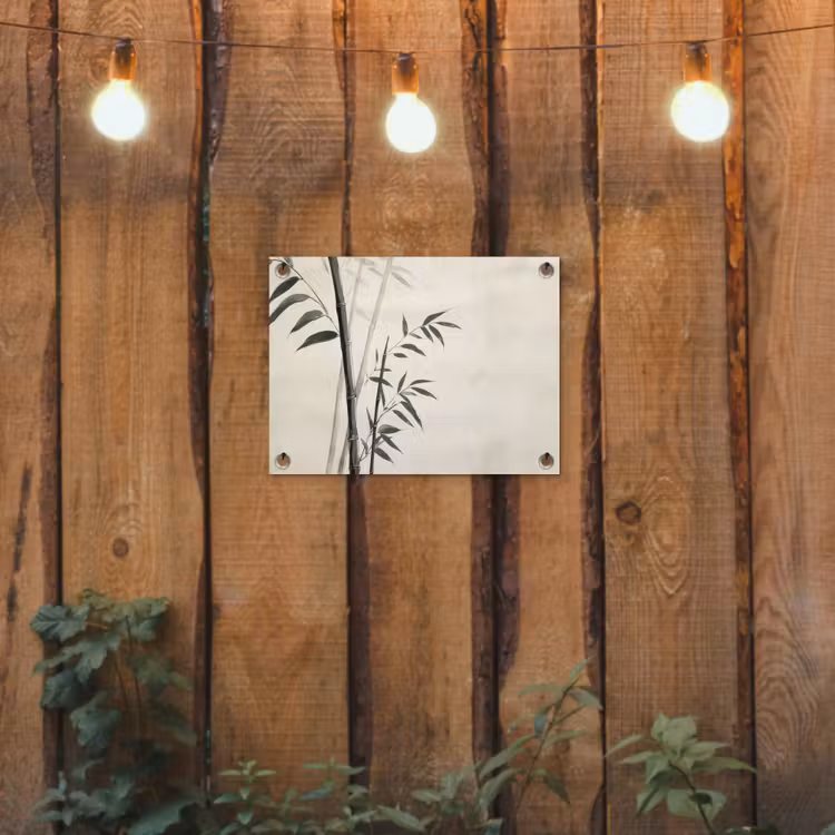 Tuinposter - Japandi - Bamboe - Beige — 2