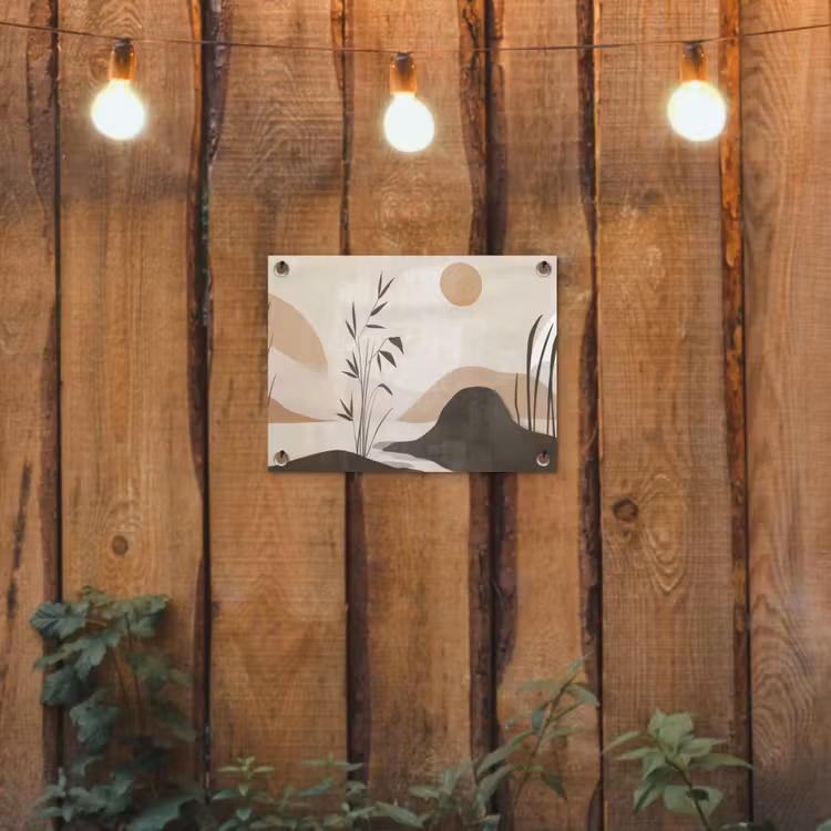 Tuinposter - Japandi - Landschap - Beige — 2