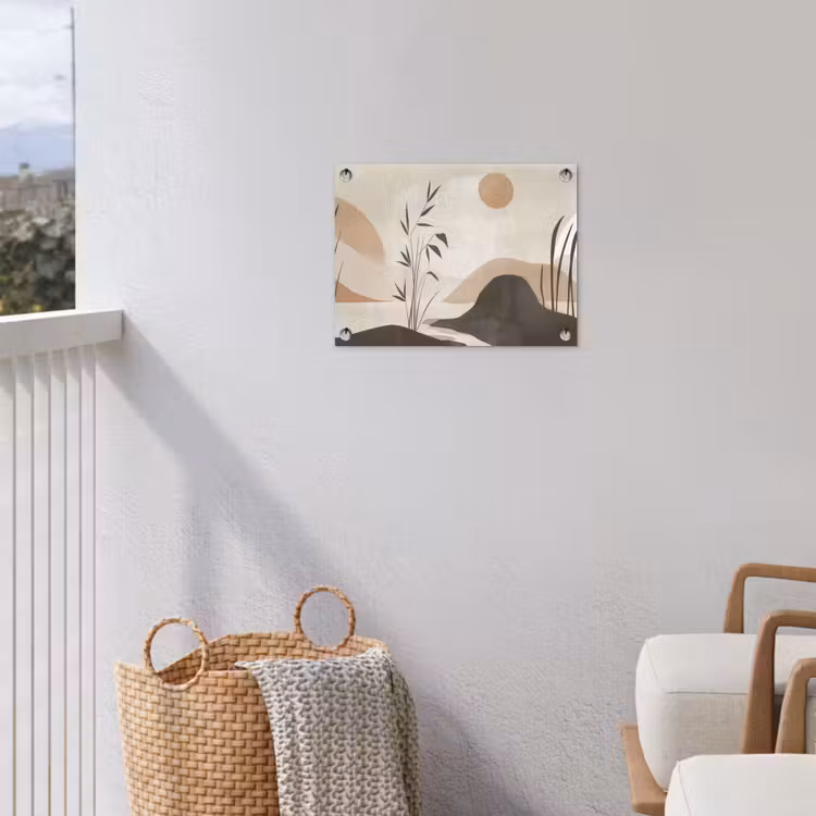 Tuinposter - Japandi - Landschap - Beige — 3