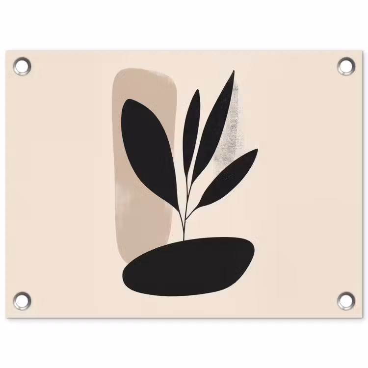 Tuinposter - Plant - Beige - Japandi — 1