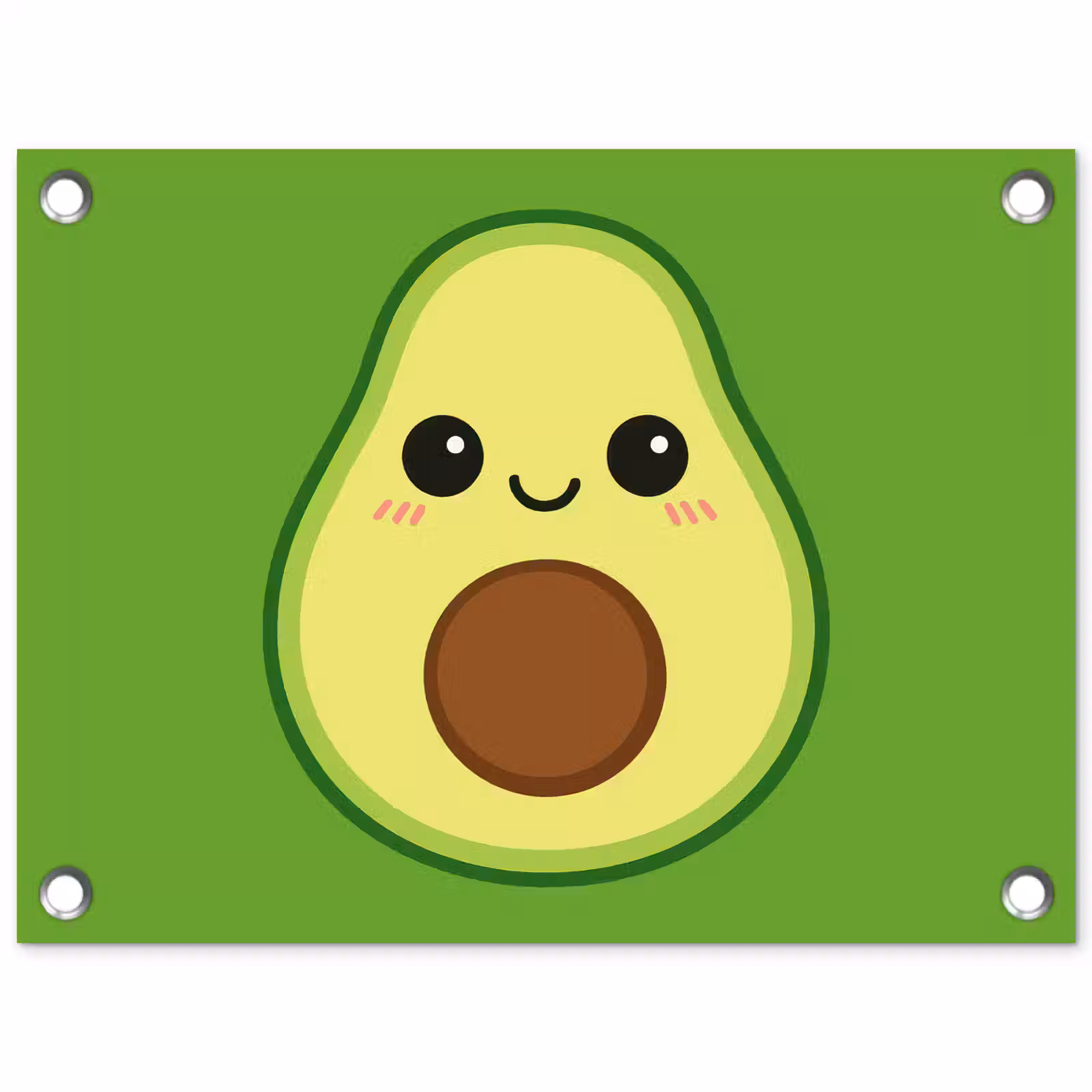 Tuinposter - Avocado - Groen - Speels — 1