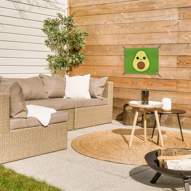 Tuinposter - Avocado - Groen - Speels — 4