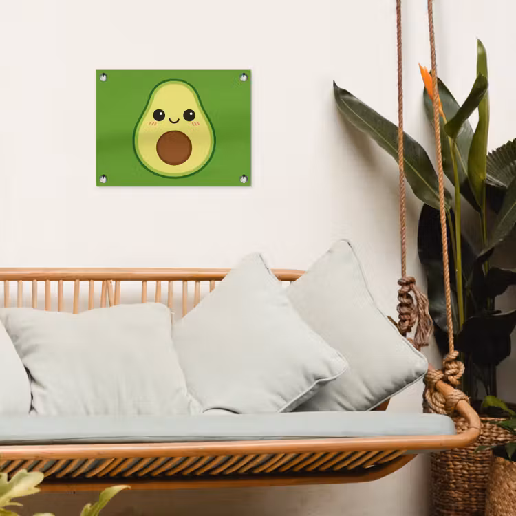 Tuinposter - Avocado - Groen - Speels — 5