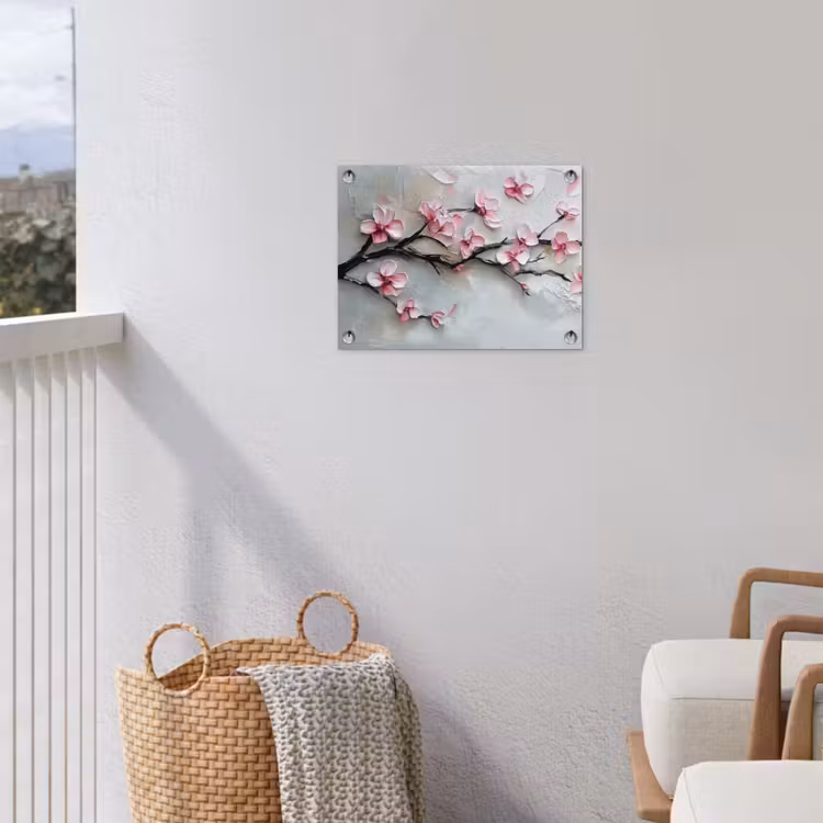 Tuinposter - Bloesem - Kunstzinnig - Roze - Sakura — 3