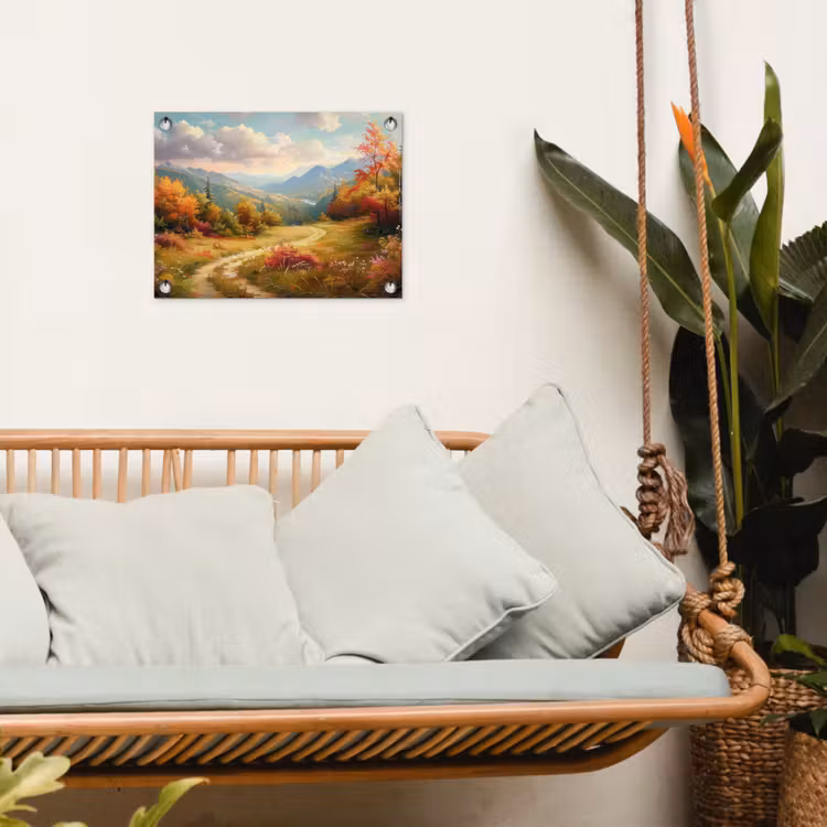 Tuinposter - Landschap - Illustratie - Natuur — 5