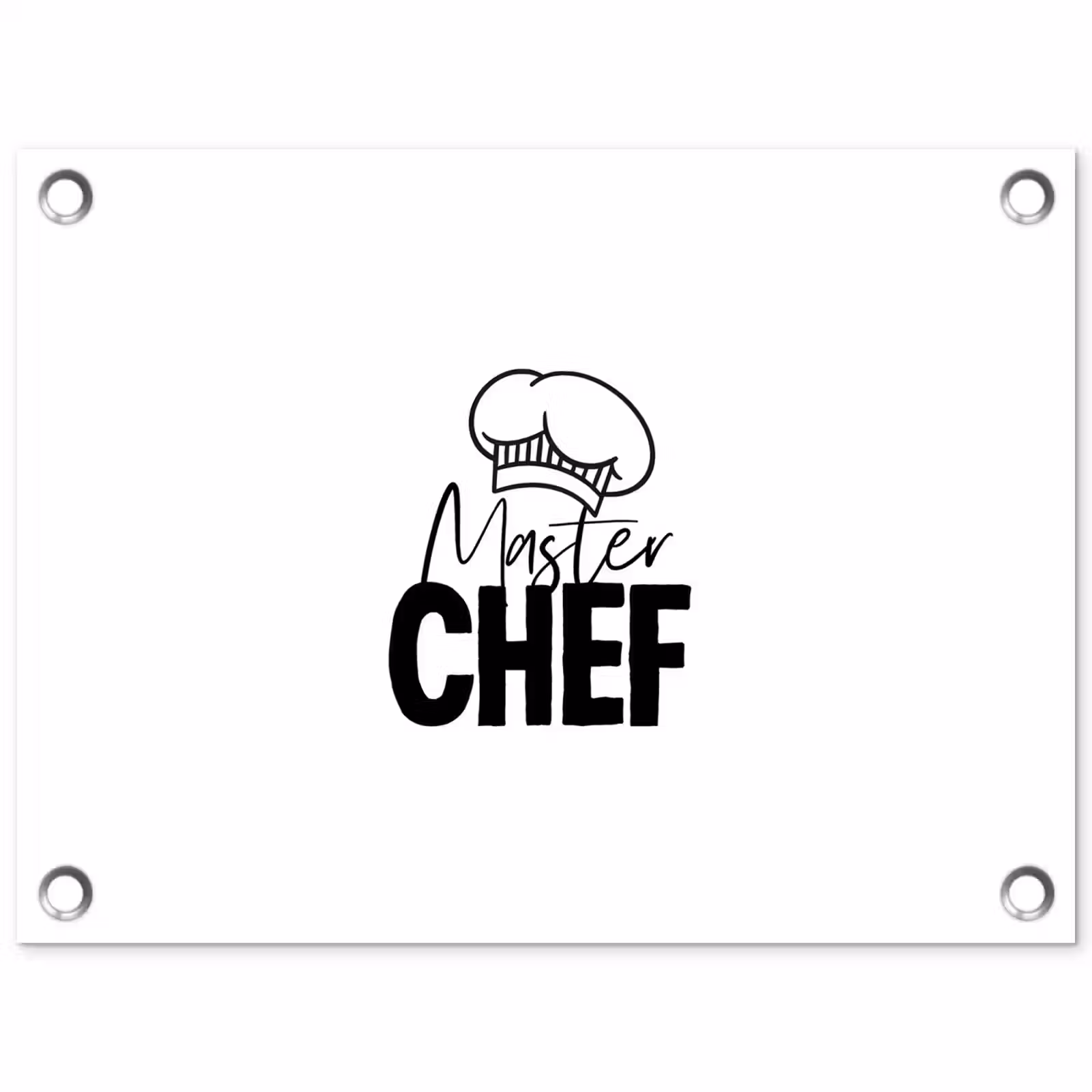 Tuinposter - Keuken - Koken - Bakken - Chef - Master Chef - Kok - Tekst — 1