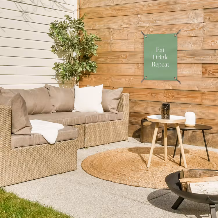 Tuinposter - Eten - Drinken - Tekst - Mintgroen — 4
