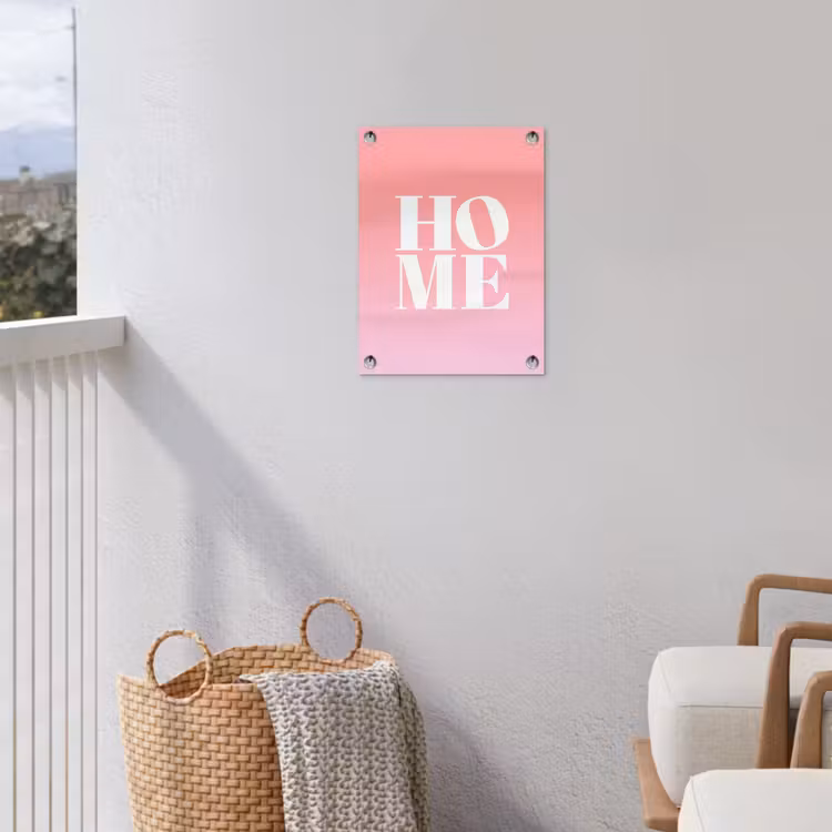 Tuinposter - Home - Letters - Groot - Roze — 3