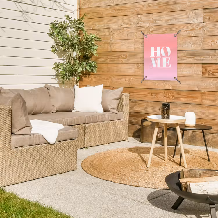 Tuinposter - Home - Letters - Groot - Roze — 4