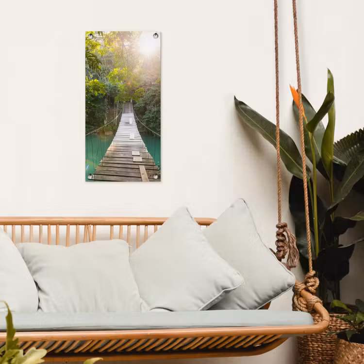 Tuinposter - Hangbrug in het Regenwoud — 5