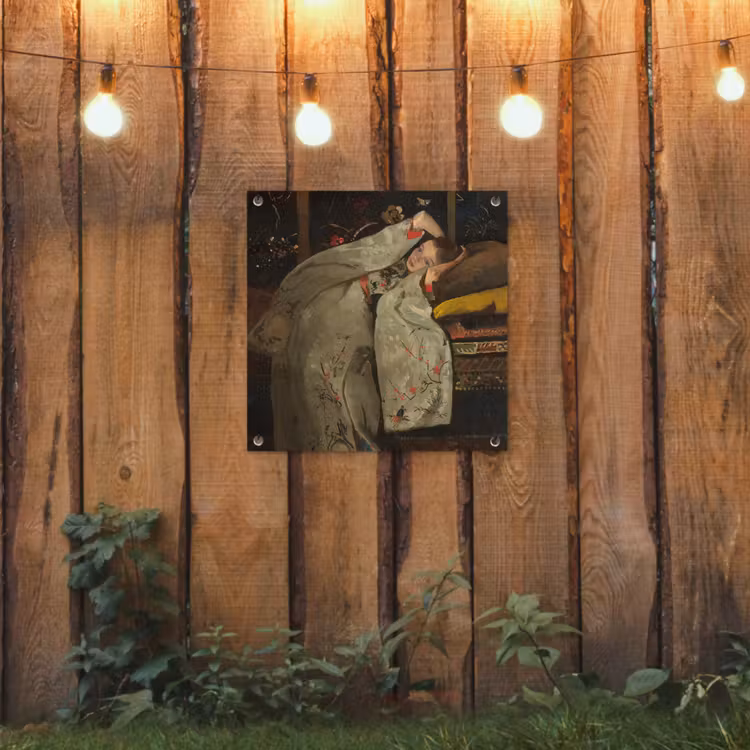 Tuinposter - Meisje in witte kimono - Schilderij van George Hendrik Breitner — 2