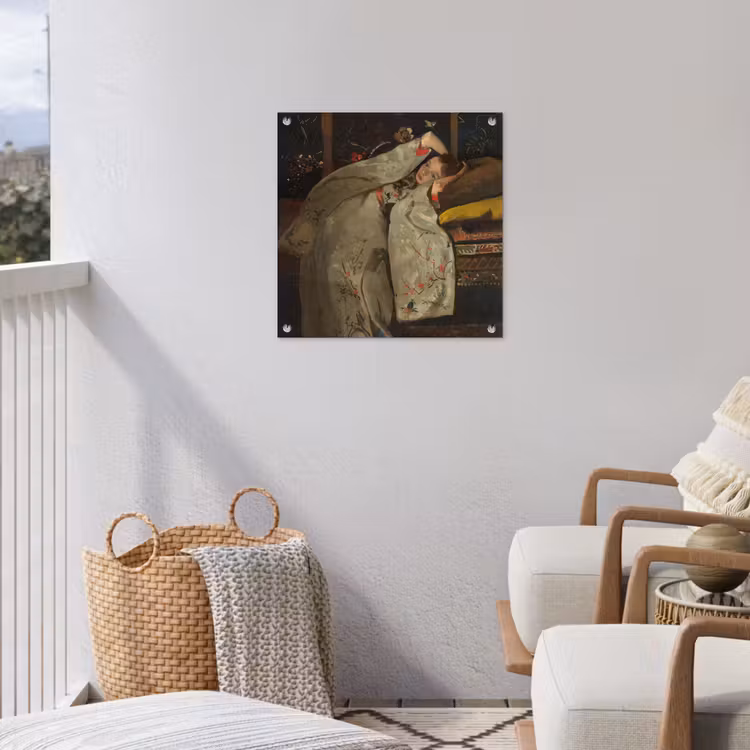 Tuinposter - Meisje in witte kimono - Schilderij van George Hendrik Breitner — 3