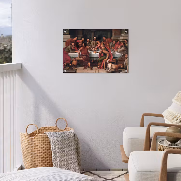 Tuinposter - Het laatste avondmaal - Schilderij van Willem Key — 3