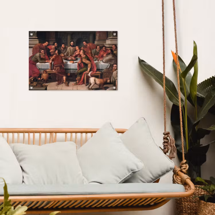 Tuinposter - Het laatste avondmaal - Schilderij van Willem Key — 5