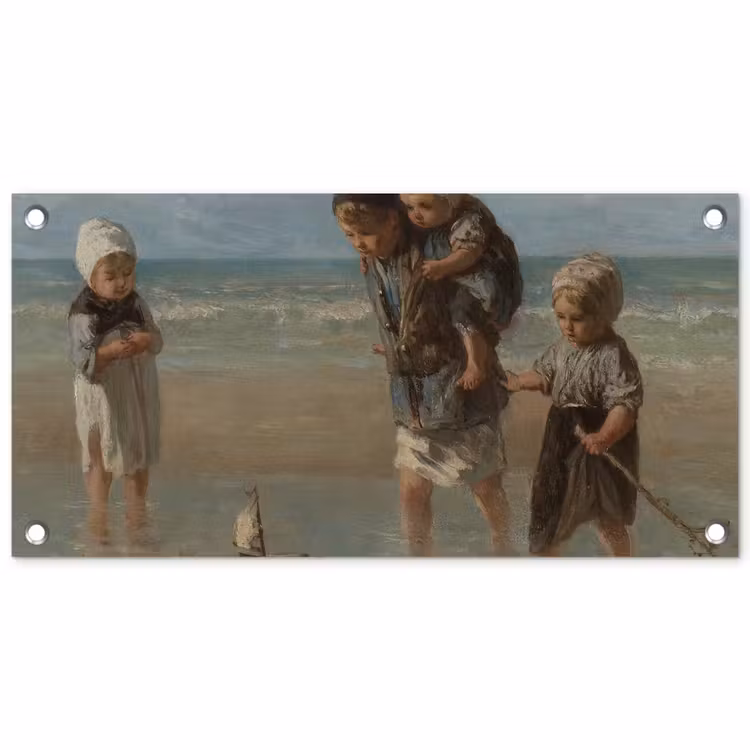 Tuinposter - Kinderen der zee - Schilderij van Jozef Israëls — 1