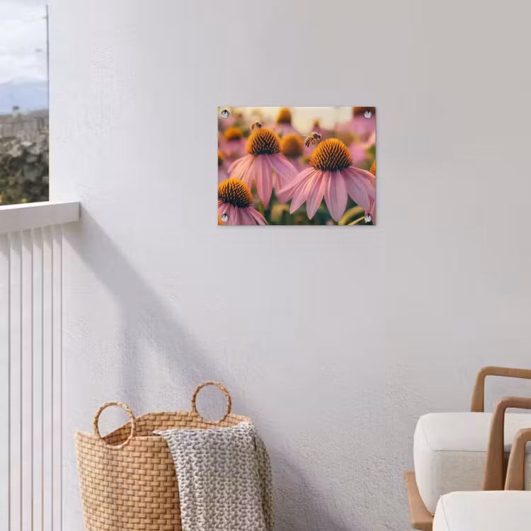 Tuinposter - Bloemen - Paars - Bijen — 3