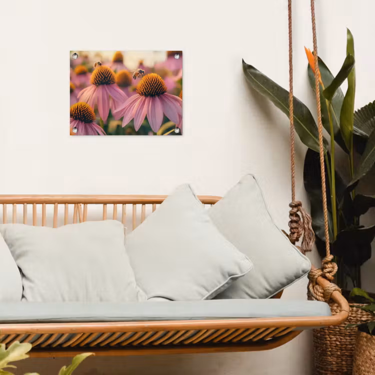 Tuinposter - Bloemen - Paars - Bijen — 5