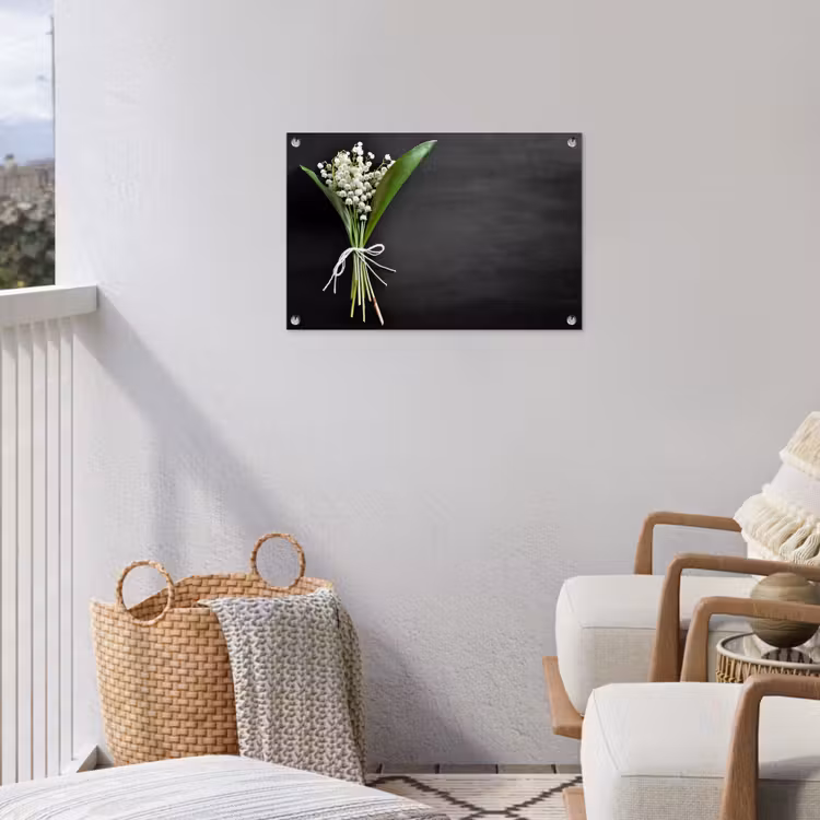 Tuinposter - Lelietjes van dalen - Bloemen - Strik — 3