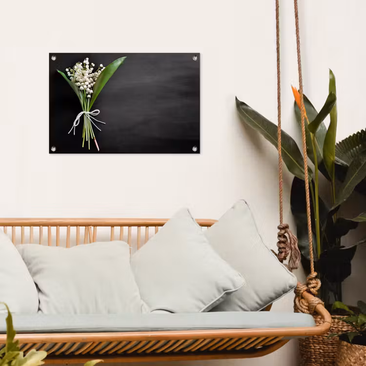 Tuinposter - Lelietjes van dalen - Bloemen - Strik — 5