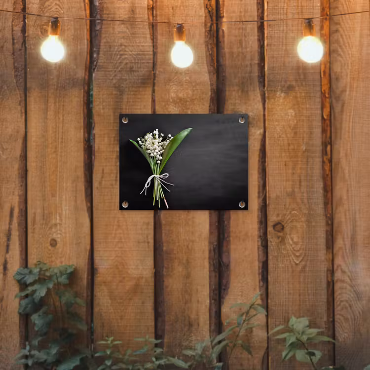 Tuinposter - Lelietjes van dalen - Bloemen - Strik - Flora — 2