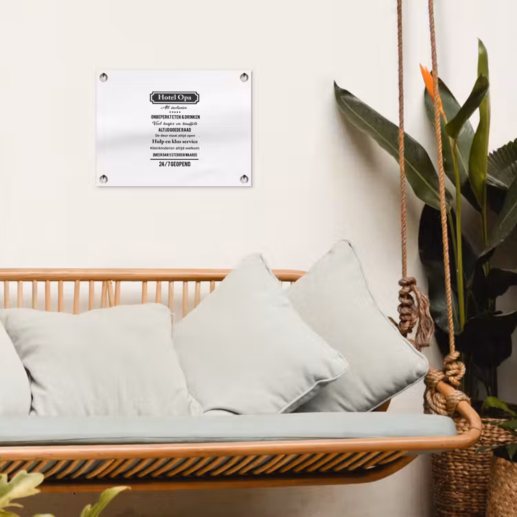 Tuinposter - Quotes - Hotel opa - Spreuken - Opa — 5