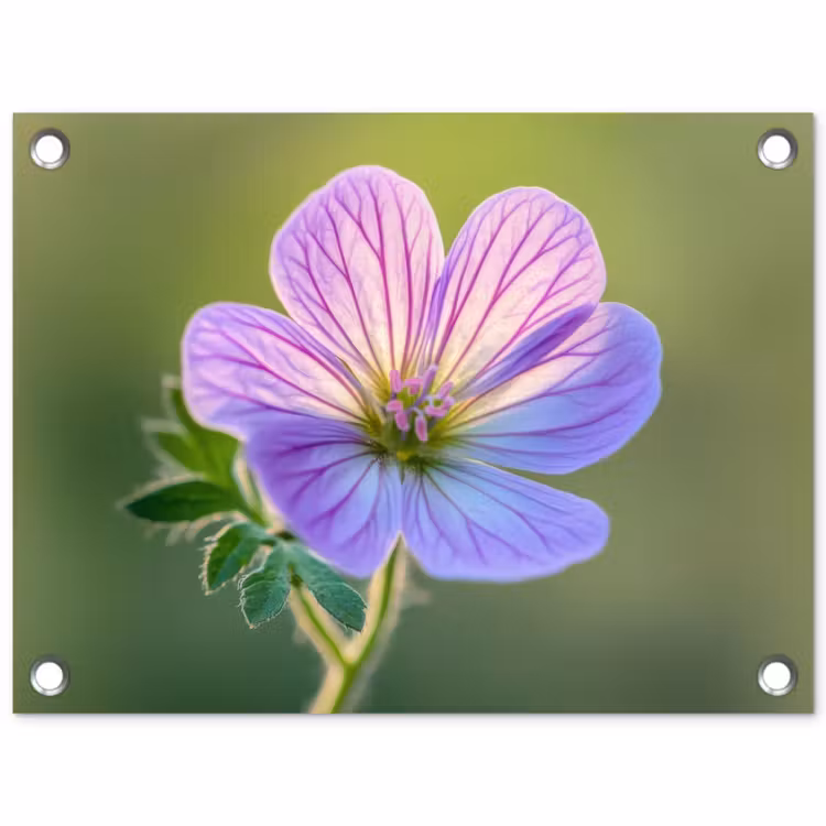 Tuinposter - Bloem - Close up - Paars — 1