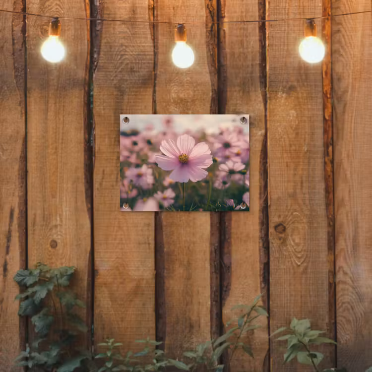Tuinposter - Bloemen - Paars - Wazig — 2